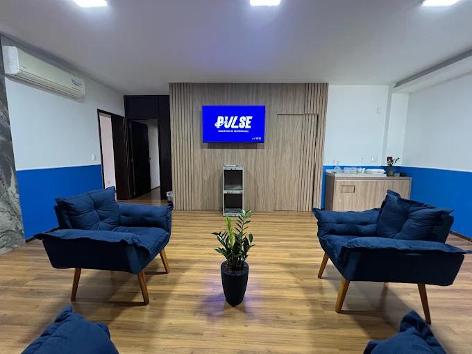 Recepção do escritório da Pulse Marketing